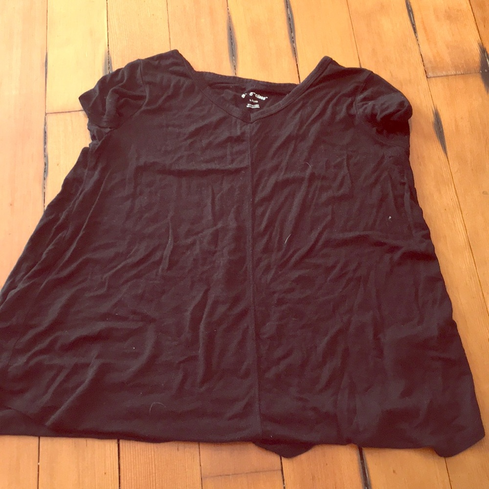 Soft black loose shirt